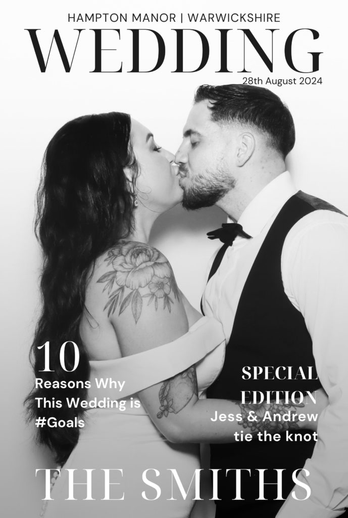 Magazine photo booth hire